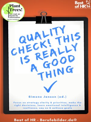 cover image of Quality Check! This is really a Good Thing